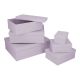 6er Set Geschenkkarton Uni, flieder