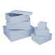 6er Set Geschenkkarton Uni, dunkelrauchblau