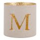 Teelichthalter Buchstabe, M/beige, 7.8 x 7.5 cm