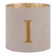 Teelichthalter Buchstabe, I/beige, 7.8 x 7.5 cm