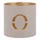 Teelichthalter Buchstabe, O/beige, 7.8 x 7.5 cm