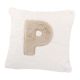 Kissen Buchstabe, P, 30 x 30 cm