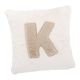 Kissen Buchstabe, K/creme, 30 x 30 cm