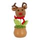 Häkel-Figur im Topf, Xmas/Rentier, 14 cm