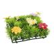 Rasen mit Blumen, gelb/bunt, 12 x 12 cm