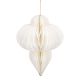 Anhänger Waben-Ornament, offwhite, 18 cm