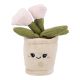 Deko-Topfpflanze mit Gesicht, Tulpe, 14 cm