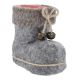 Fellstiefel, grau, 14 cm