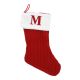 Nikolausstiefel Buchstabe, Zopf, M, 46 cm