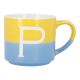 Becher Buchstabe/2 Farben, P, 500 ml