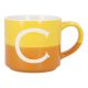 Becher Buchstabe/2 Farben, C, 500 ml