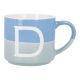 Becher Buchstabe/2 Farben, D, 500 ml