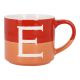 Becher Buchstabe/2 Farben, E, 500 ml