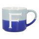 Becher Buchstabe/2 Farben, F, 500 ml