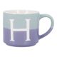 Becher Buchstabe/2 Farben, H, 500 ml