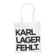 Tasche mit Spruch, KARL LAGER FEHLT, 38 x 42 cm
