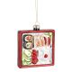 Anhänger Fancy, bunt, Sushibox/quadratisch, 9.5 cm