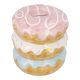 Spardose Donut, rosa, 13 cm