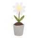 Türstopper Blume im Topf, weiß, 40 cm