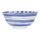 Schale Bali, Streifen/blau, tief, 15.5 cm