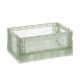 Klappbox Transparent, 15 x 9.5 x 6.5 cm, mintgrün