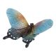 Schmetterling Amy, flach/türkis, 10.5 cm