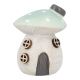 Deko-Haus Pilz mit Punkten, mint/flach, 6 cm