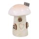 Deko-Haus Pilz mit Punkten, rosa/rund, 6 cm