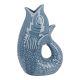Vase Fisch, blau, 25 cm