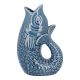 Vase Fisch, blau, 25 cm