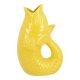 Vase Fisch, gelb, 25 cm
