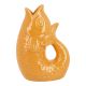 Vase Fisch, orange, 14.5 cm