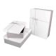 3er Set Geschenkkarton Handmade, hellgrau