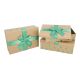 3er Set Geschenkkarton Schleife, Baum/grün