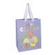 Geschenktüte Ostern, Küken/lila, 18 x 23 cm