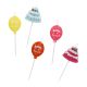 Tortenkerze Geburtstag, Ballons/Torten