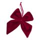 Anhänger Samt-Schleife, rot, 10 x 12 cm