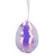 Anhänger Ei, Mosaik/lila, 6 cm