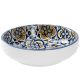Schale China, flach, blau/gelb, 12 cm