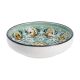 Schale China, flach, grün/braun, 9 cm