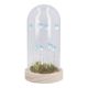 LED-Glocke Blumen, blau, 18 cm