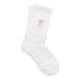 Socken mit Stick-Schleife, rosa/Punkte, Größe 35-42