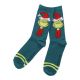 Weihnachtssocken Grinch, Mütze, Größe 43-46