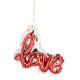 Anhänger Fancy, bunt, Ballon/Love, 10 cm