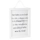 Schild Familienspruch, Wie du bist, 40 x 30 cm