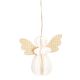 Anhänger Wabe, Engel, offwhite, 6 cm