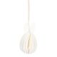 Anhänger Wabe, Hase/offwhite, 6 cm
