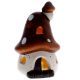 LED-Haus Pilz, orange, 12 cm