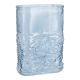 Vase Wellenrelief, blau, 13 x 7 x 18.5 cm