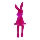 Kantenhocker Flock-Hase, fuchsia, 29 cm
